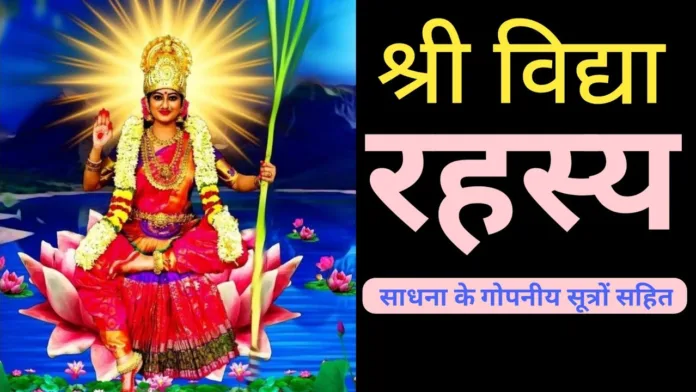 श्री विद्या क्या है - क्या लाभ है - श्री विद्या दीक्षा रहस्य What is Sri Vidya - What are the benefits - Sri Vidya Diksha Rahasya