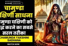 चामुण्डा यक्षिणी साधना chamunda yakshini sadhna ph. 8528057364