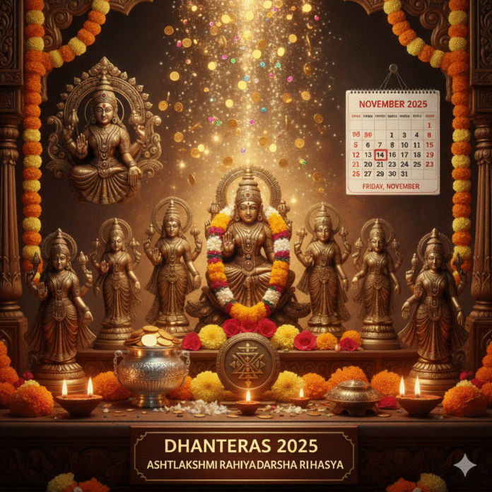 Dhanteras 2025 धनतेरस पर अष्टलक्ष्मी रहस्य धन वर्षा रहस्य
