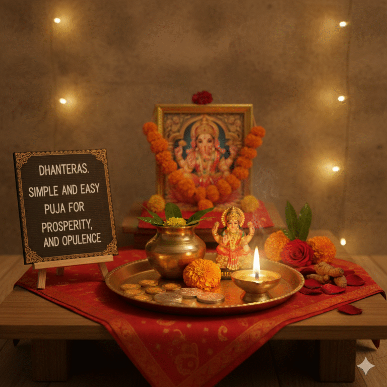 Dhanteras धनतेरस सरल और सिंपल पूजा साधना धन समृद्धि और ऐश्वर्य के लिए